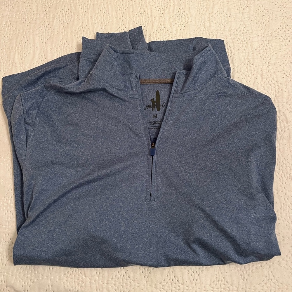 johnnie-O Blue Heathered Pullover
